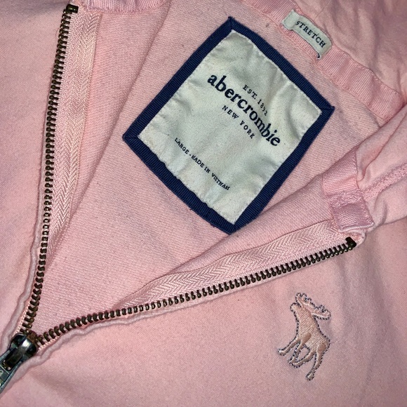 Abercrombie & Fitch Tops Abercrombie Baby Pink Zip Up Poshmark